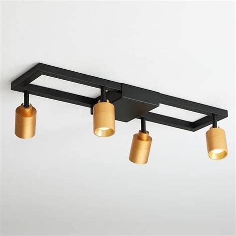 Buy Gold Modern Integrated LED Fixed Track Light, With Four 28-Watt ...