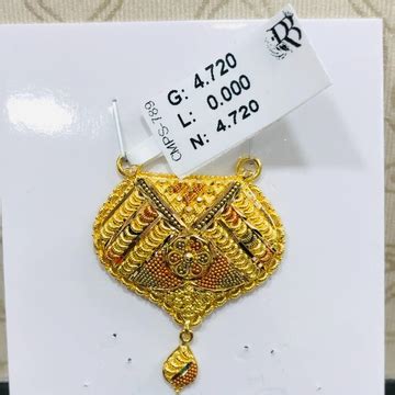 Buy quality 22 carat gold latest design mangalsutra pendet set RH-MS500 ...