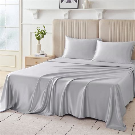 22 Momme Mulberry Silk Sheet Set | Temperature Regulating Bedding ...