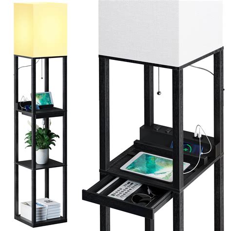 SUNMORY Shelves Floor Lamp with USB Port For Living | Ubuy India