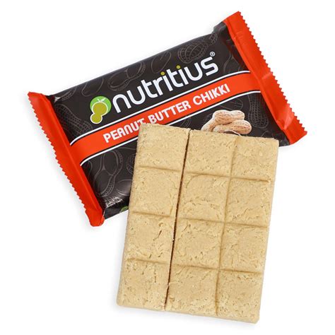 Nutritius Peanut Butter Chikki, 120G(Pack Of 3) Peanut No Preservative ...