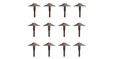 Kichler Dome 22" Tall 2700K LED Path and Spread Light - Set of (12 ...