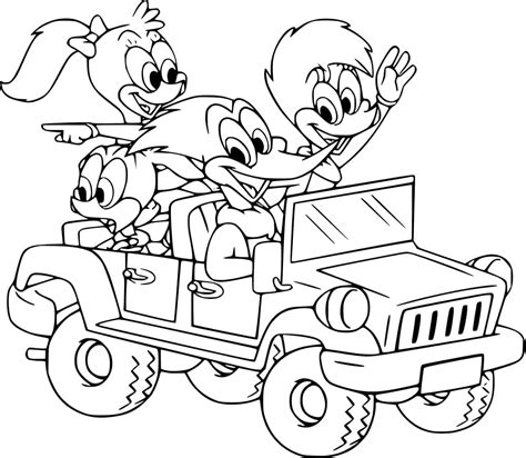 Woody Woodpecker Coloring Wecoloringpage Woodpeckers Loco Pajaro ...