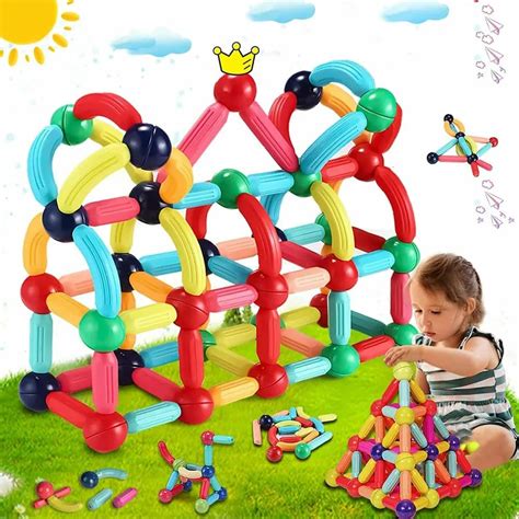 Cartup Magnetic Building Sticks Blocks Kids Toys, Learning Sticks and ...