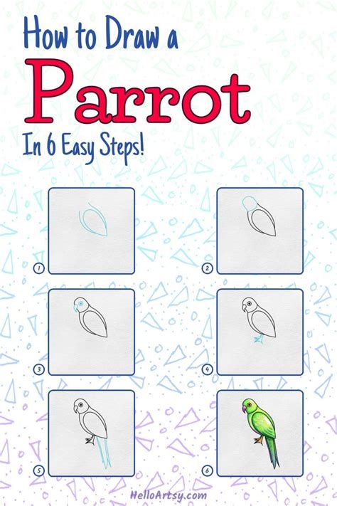 Image result for How Do You Draw a Parrot