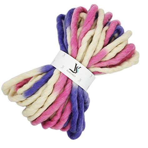 Merino Wool Super Chunky Yarn- Wool Roving Yarn for Finger Knitting ...