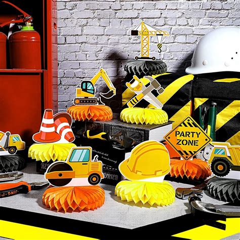 Threan 9 Pieces Construction Party Centerpieces India | Ubuy