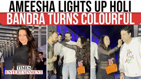 Sakina’s Holi Bash: Ameesha Patel’s Festive Moment Goes Viral