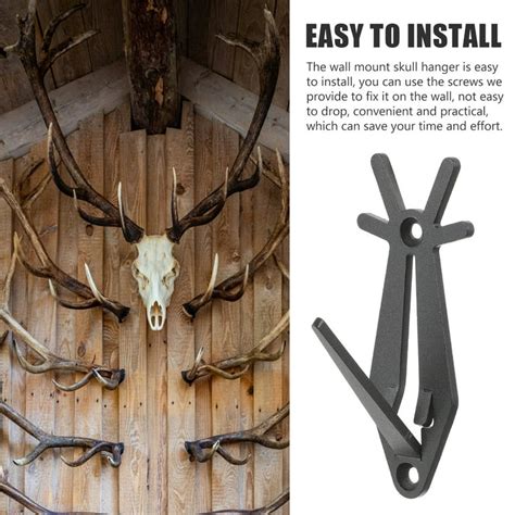 Deer Skull Hanger European Mount Skull Hanger – Metal Wall Mount For ...
