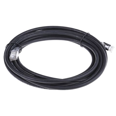 RS PRO | RS PRO, 5 m Cat6a Ethernet Cable, Black RJ45 to Male RJ45 Male ...
