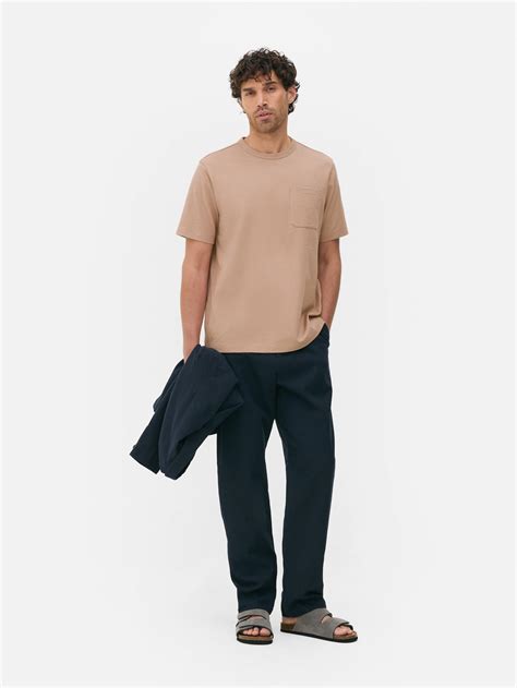 Mens Pink The Stronghold Short Sleeve Slub T-Shirt | Primark