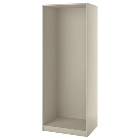PAX wardrobe frame, grey-beige, 75x58x201 cm (291/2x227/8x791/8") - IKEA