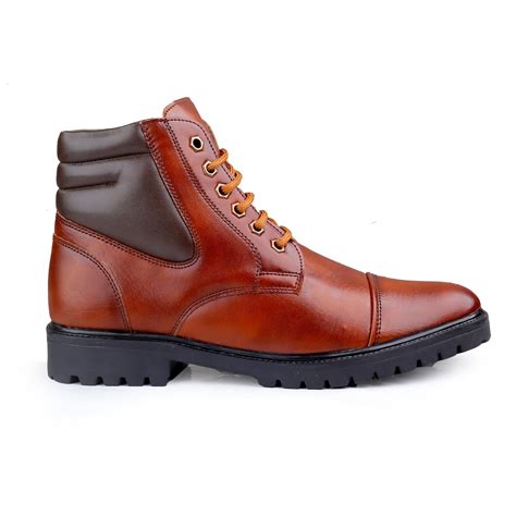 Bxxy's Faux Leather Lace-up Boots for Men – BxxyShoes