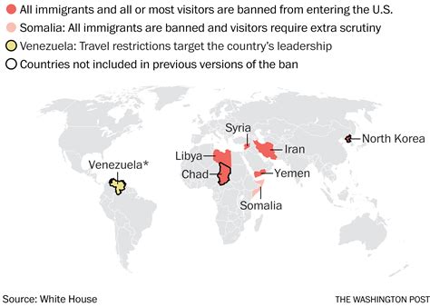 The eight countries in Trump's new travel ban - Washington Post