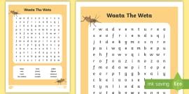 Waata The Weta: Weta Fact File - Josephine Carson-Barr