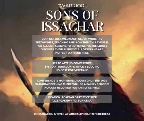 Sons of Issachar Men’s Conference 2024 “Warrior”, Acadian Baptist ...
