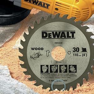 DEWALT DW03430 4'' 30T TCT Woodworking Saw Blade- for MDFParticle ...