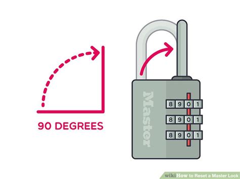 Image result for Master Lock Combination Lock Reset