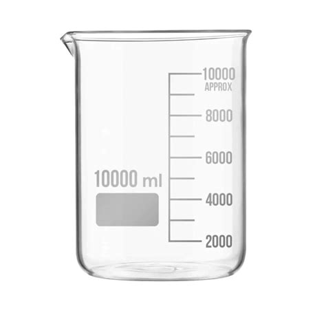 Beaker 10000 ml, Low form (Pack of 1) : Amazon.in: Home & Kitchen