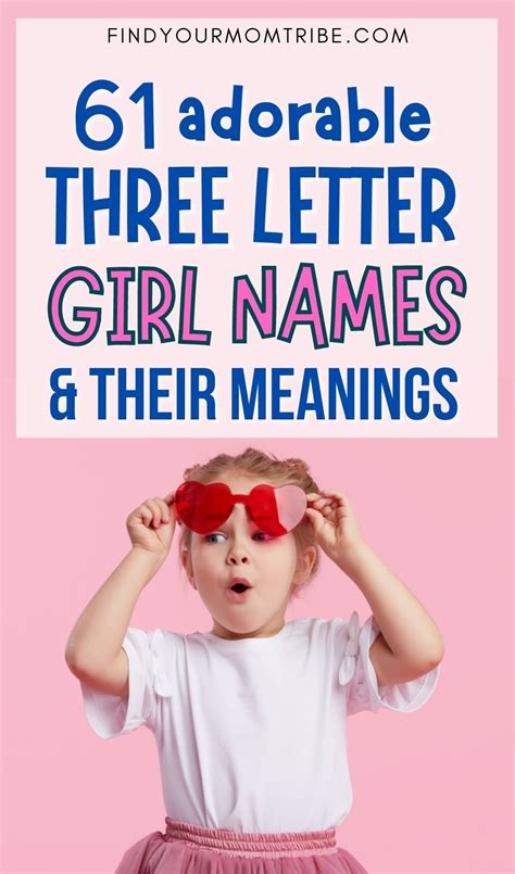 61 Adorable 3 Letter Girl Names And Their Meanings | Girl names, Names ...