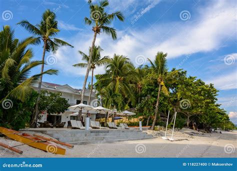 White Dumaluan Beach on Panglao Island, Bohol, Philippines Stock Photo ...