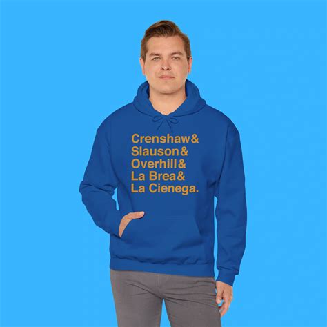 Crenshaw & Slauson & Overhill & La Brea & La Cienega Hoodie - FunnyT