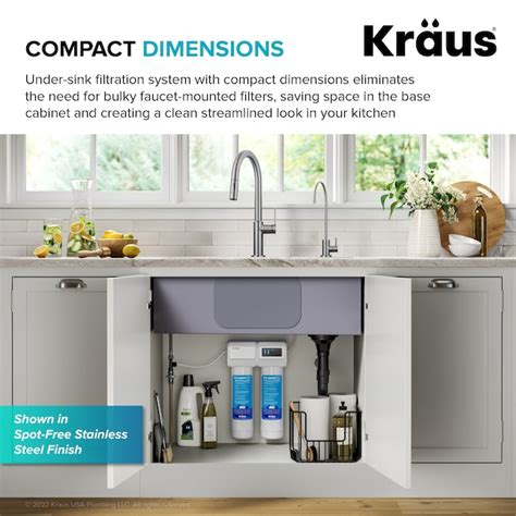 Kraus Purita Dual-stage Carbon Block Reverse Osmosis Filtration Under ...