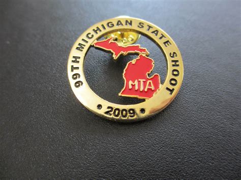 Vintage 2009 Michigan Trapshooting Association State Shoot MTA Lapel ...