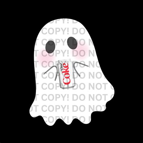 Diet Coke Ghost Digital Printable Halloween Art Funny Ghost - Etsy