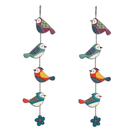 Artvibes Colorful Birds Wall and Door Hanging for Home|Gift, Wall ...
