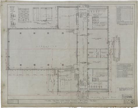 Big Lake High School: Ground Floor Plan and Schedules - The Portal to ...