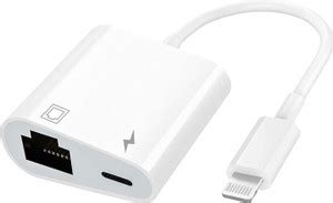 WiredCom 8 Pin Lightning to RJ45 Ethernet LAN Network with Charge Port ...