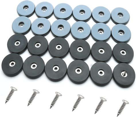Buy Rierdge 24 Pcs Teflon Furniture Sliders, 1-12 Inch Round Chair ...