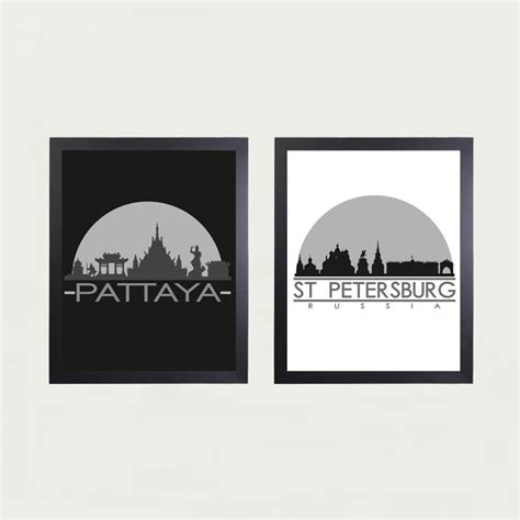 Buy Arsaa Multicolour Printed Travel Theme Paper Posters- Set of 2- 40 ...