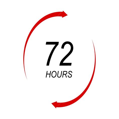 Premium Vector | Sign of 72 clock arrow hours logo