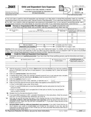 IRS 2441 form | pdfFiller