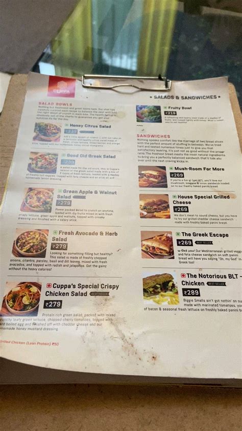 Menu at BURGERMEISTER, Mysuru