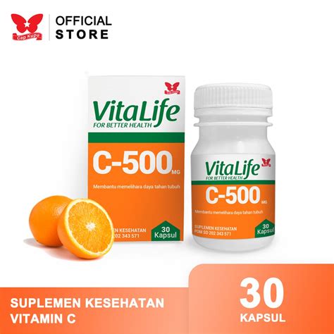 Suplemen Kesehatan Vitalife Ekstrak Vitamin C 30 Kapsul | Shopee Indonesia