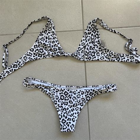 White fox swim bikini Size small - Depop