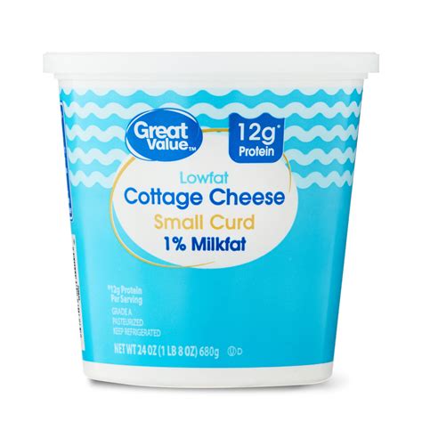 Great Value Lowfat Cottage Cheese for Office Kitchen Snacks - Walmart ...