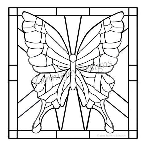 Stained Glass Butterfly Designs