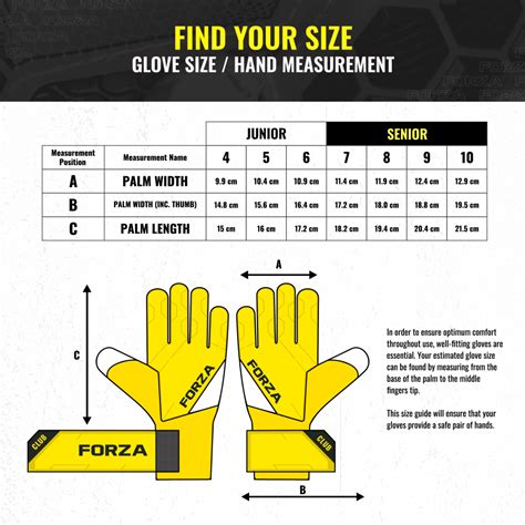 Goalie Glove Size Chart | How To Measure | Net World Sports