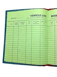 LRS Vehicle Log Book Short Size - Hard Bound - 21 x 17 cm - 40 Pages ...