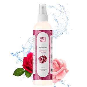 100% Pure & Natural Rose Water Mist Spray | Steam Distilled | For Skin ...