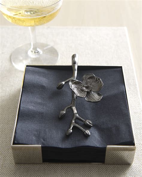 Michael Aram Anemone Cocktail Napkin Holder | Neiman Marcus