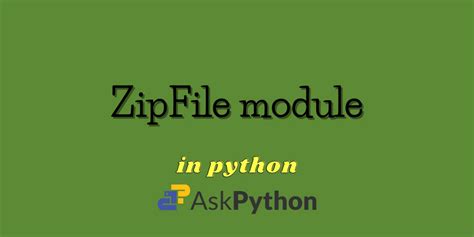 Image result for Python Zipfile Module