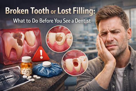 Broken Tooth or Lost Filling: What to Do Before You See a Dentist