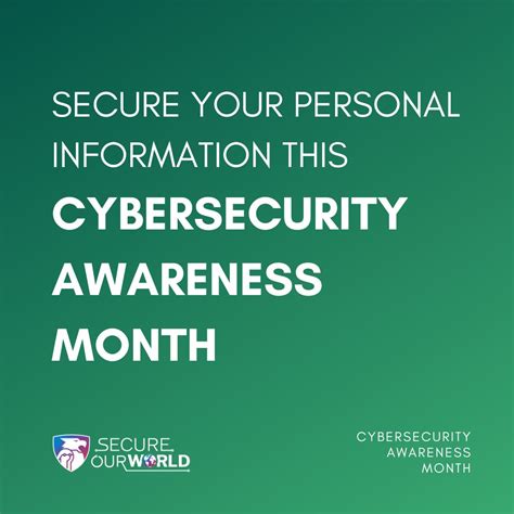 #secureourworld #cybersecurityawarenessmonth #staysafe #staysecure ...