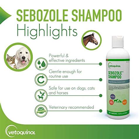 Buy Vetoquinol Sebozole Shampoo with Miconazole Nitrate 2% and ...