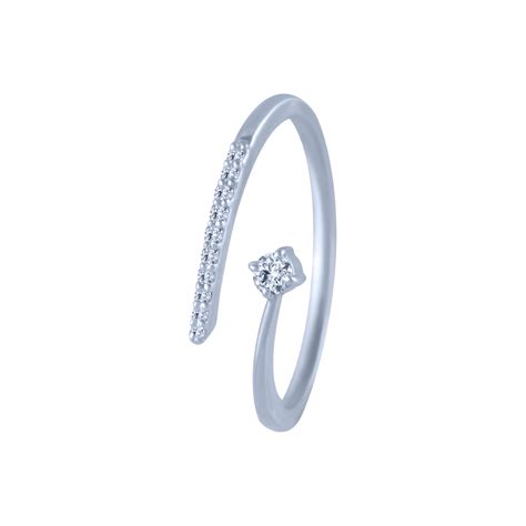 14k (585) White Gold And Diamond Ring For Women – P.C. Chandra Jewellers